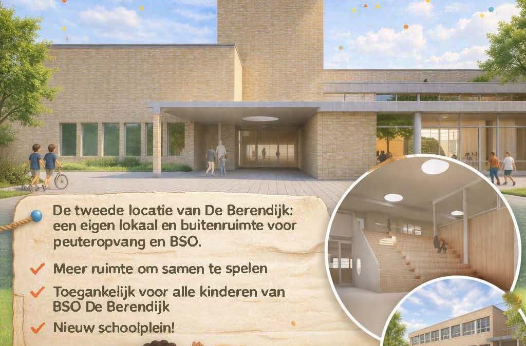 De Berendijk en De Zwaan gaan samenwerken in het nieuwe schoolgebouw!